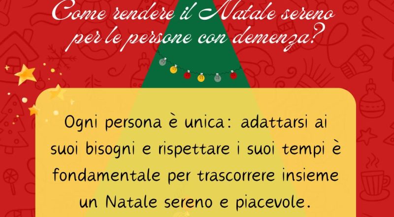 Come rendere il Natale sereno per chi ha demenza: i nostri consigli